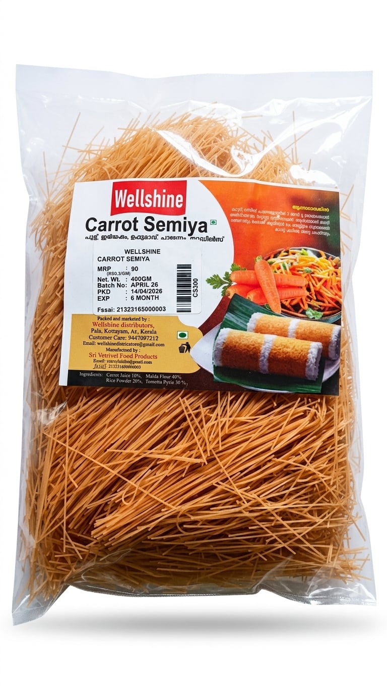 Premium Carrot Semiya in Pala, Kerala - Wellshine Distributors