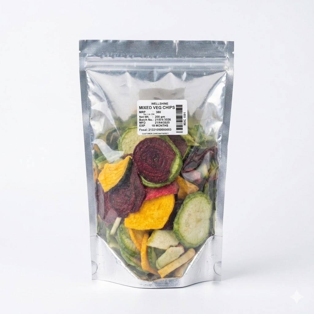 Mixed Vacuum Vegetable Chips in Pala, Kerala - Wellshine Distributors